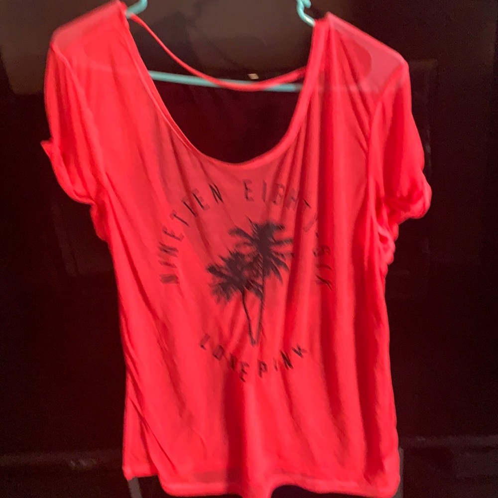 Pink sheer topper size XS good cond